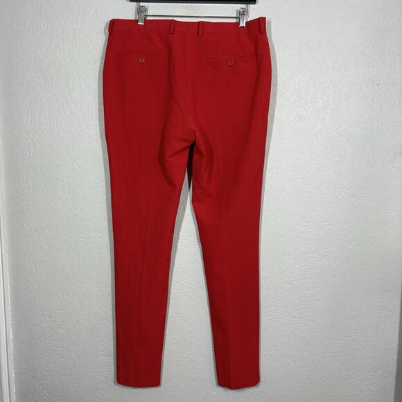NEW! ASOS Trouser Pant Career Casual Red - 34 - Picture 4 of 8
